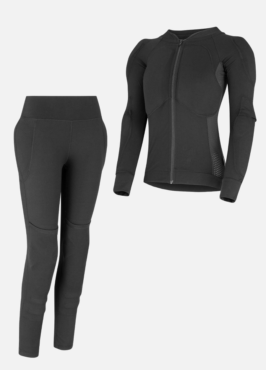 4POSE Women's Riding Body Armor Set Dirt Bike Suits E-Biker Suit Protective Gear