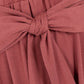 MECALA Women's Short Sleeve Henley Neck High Low Hem Plain Casual Dress With Belt