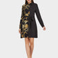 MECALA Women's Fall Long Sleeve Button Down Belted Shirt Dress