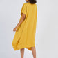MECALA Women's Plus Size Solid Short Sleeve Maxi Dress